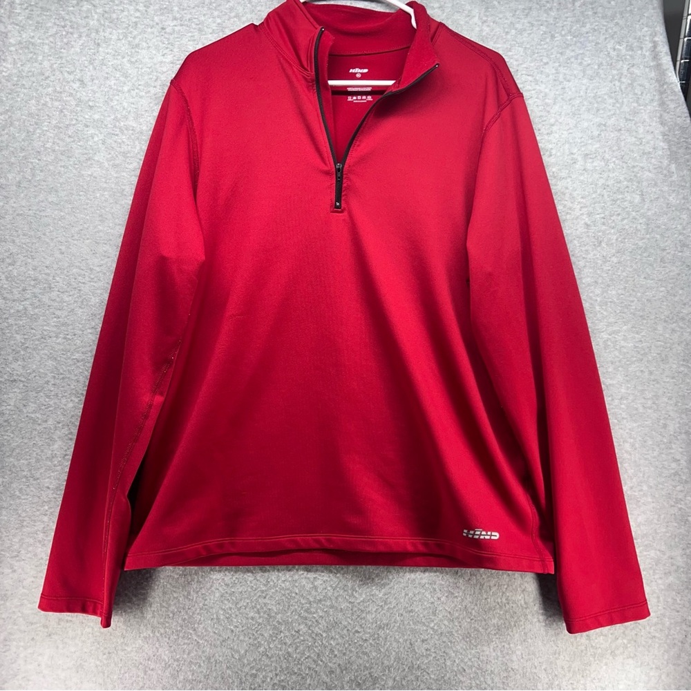 Hind Men's Red Quarter-Zip Pullover